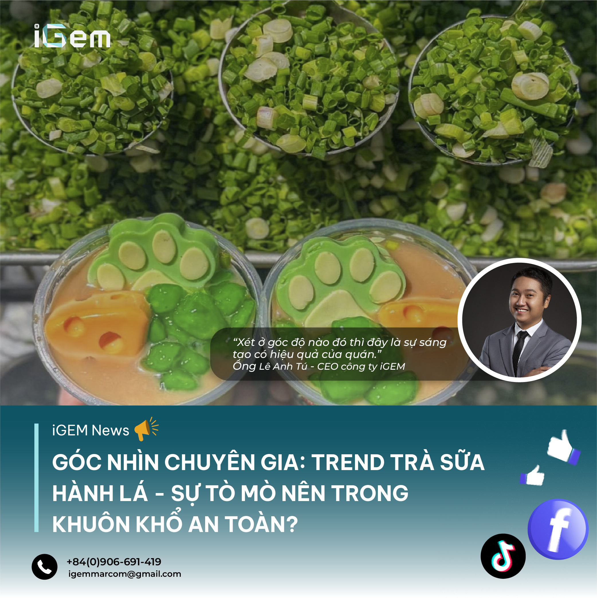 GÓC NHÌN CHUYÊN GIA: TREND TRÀ SỮA HÀNH LÁ – SỰ TÒ MÒ NÊN TRONG KHUÔN KHỔ AN TOÀN?