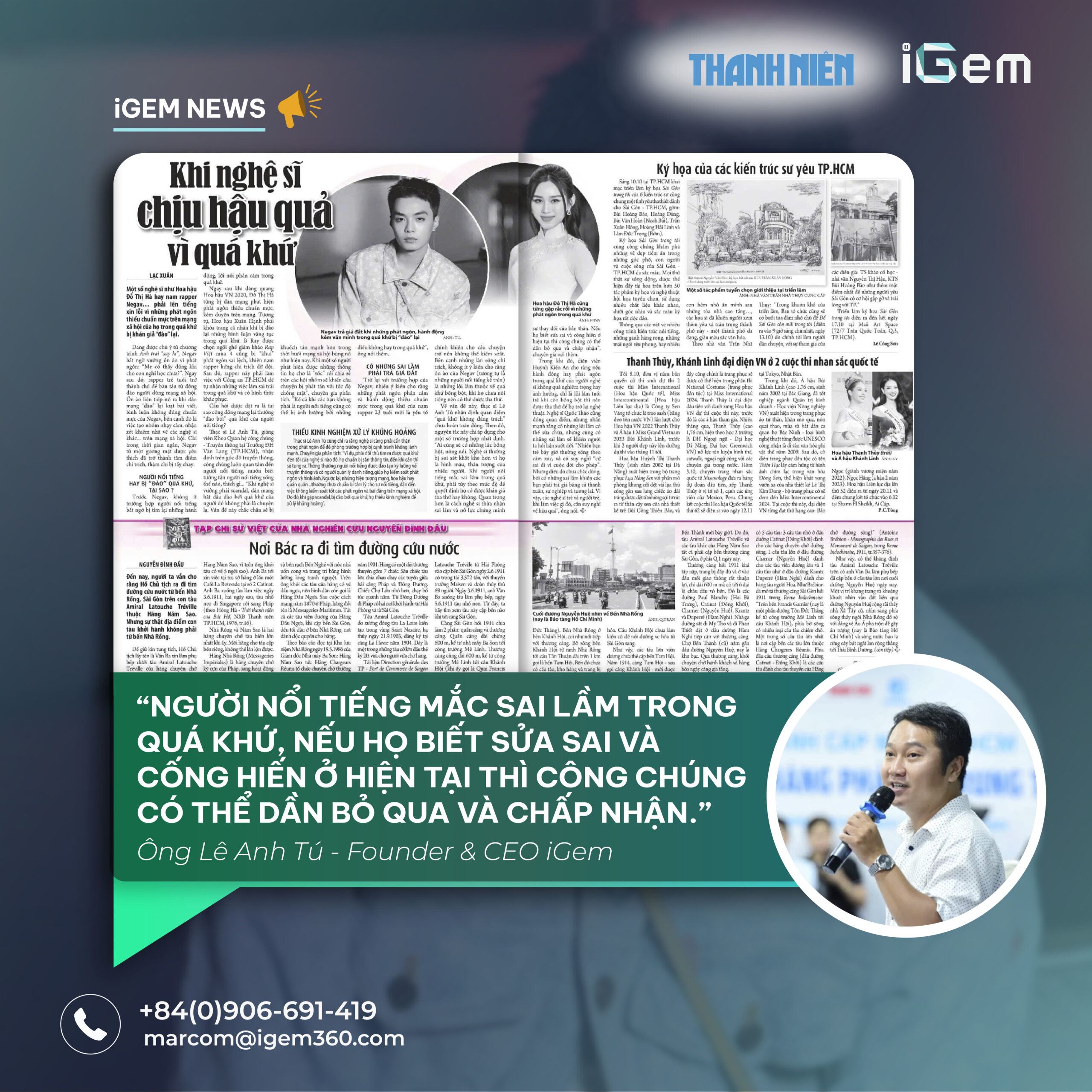 TRƯỚC LÀN SÓNG SCANDAL VÌ QUÁ KHỨ: NGHỆ SĨ CẦN LÀM GÌ?